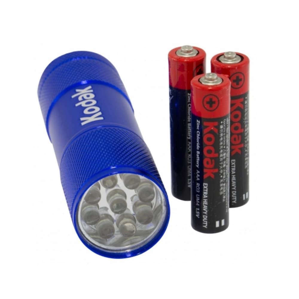 Lanterna Kodak 9 LED-uri, 46 lumeni, carcasa metalica, baterii incluse, albastra 1