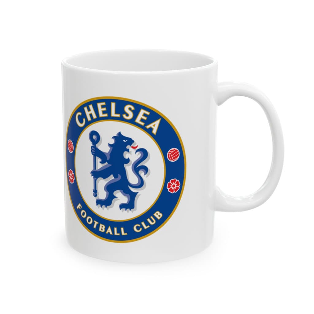 Cana ceramica personalizata, design Chelsea, 330 ml, alba 1