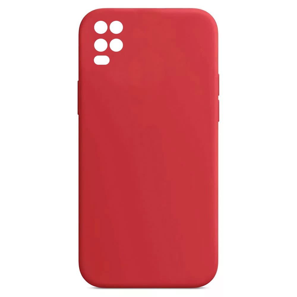 Husa Oppo A54 4G Luxury Silicone, catifea in interior, protectie camere, rosu 1