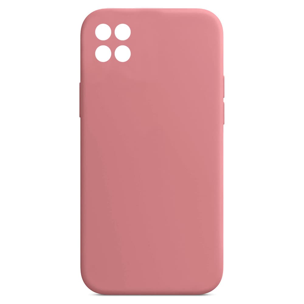 Husa Samsung Galaxy A22 5G Luxury Silicone, catifea in interior, protectie camere, roz pal 1