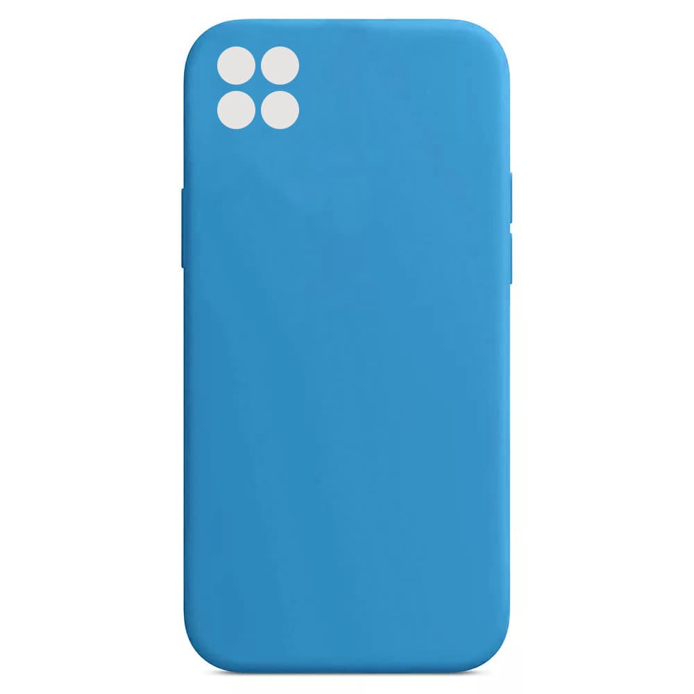 Husa Oppo A72 5G Luxury Silicone, catifea in interior, protectie camere, albastru 1