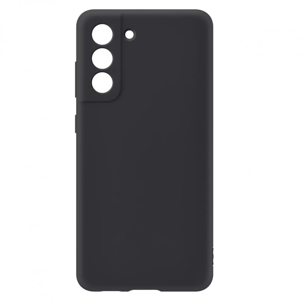Husa Samsung Galaxy S22 Plus Luxury Silicone, catifea in interior, protectie camere, neagra 1