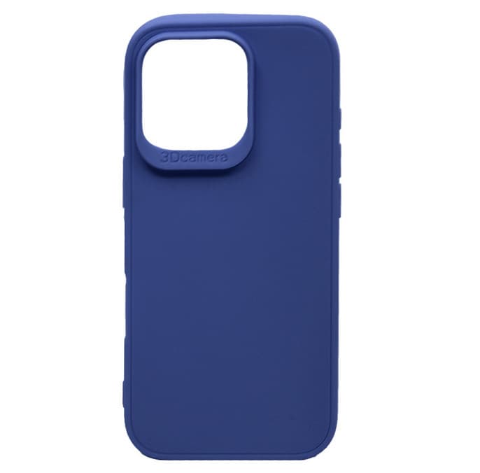 Husa protectie Apple iPhone 16 Pro Max, Matt TPU My Choice, silicon moale, albastru inchis 1