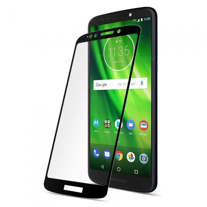 Folie de sticla Motorola Moto G6 Play, Full Glue 9D, margini negre 1