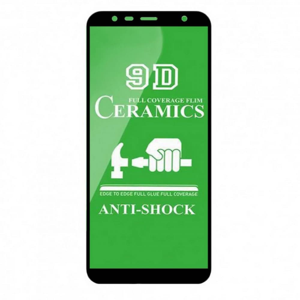 Folie de protectie Ceramic Film pentru Samsung Galaxy A6 Plus 2018, margini negre 1