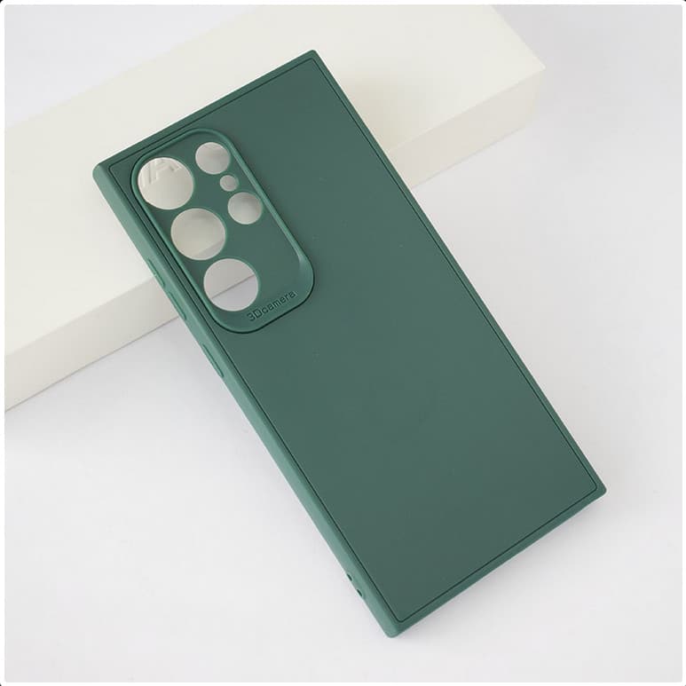 Husa Samsung Galaxy S24 Ultra, Matt TPU My Choice, silicon moale, verde 1