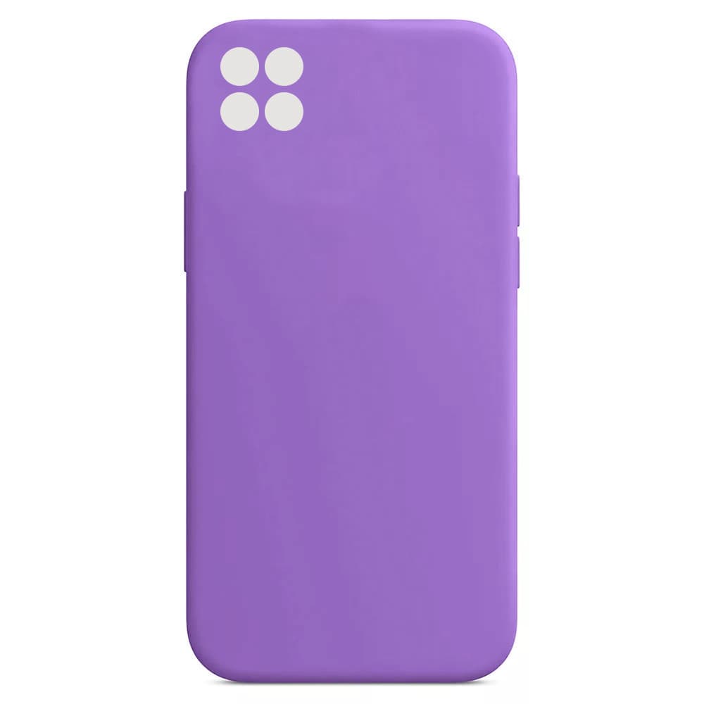 Husa Oppo A72 5G Luxury Silicone, catifea in interior, protectie camere, mov 1