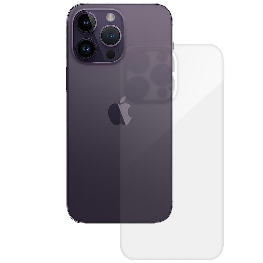 Folie HD TPU Apple iPhone 14 Pro Max, BYRY® Hydrogel, ultra subtire, regenerabila - spate 1