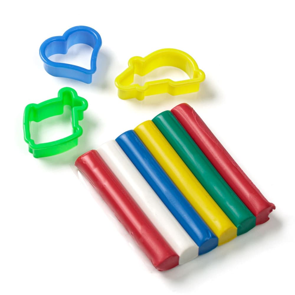 Set plastilina Little President, 6 culori si 3 forme din plastic 1