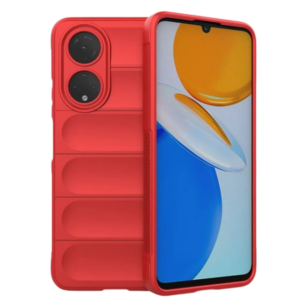 Husa protectie Honor X7, Wave Silicone, protectie camera, catifea in interior, pure red 1