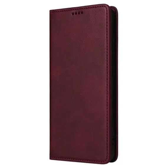 Husa Samsung Galaxy A17, Elegant Book Case, inchidere magnetica, rosu burgundy 1