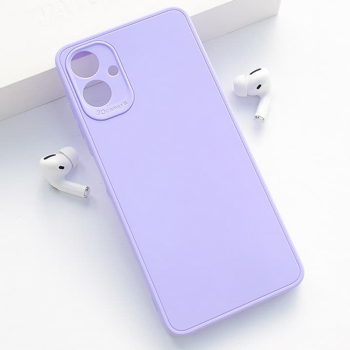 Husa Samsung Galaxy A06, Matt TPU My Choice, silicon moale, mov lila 1