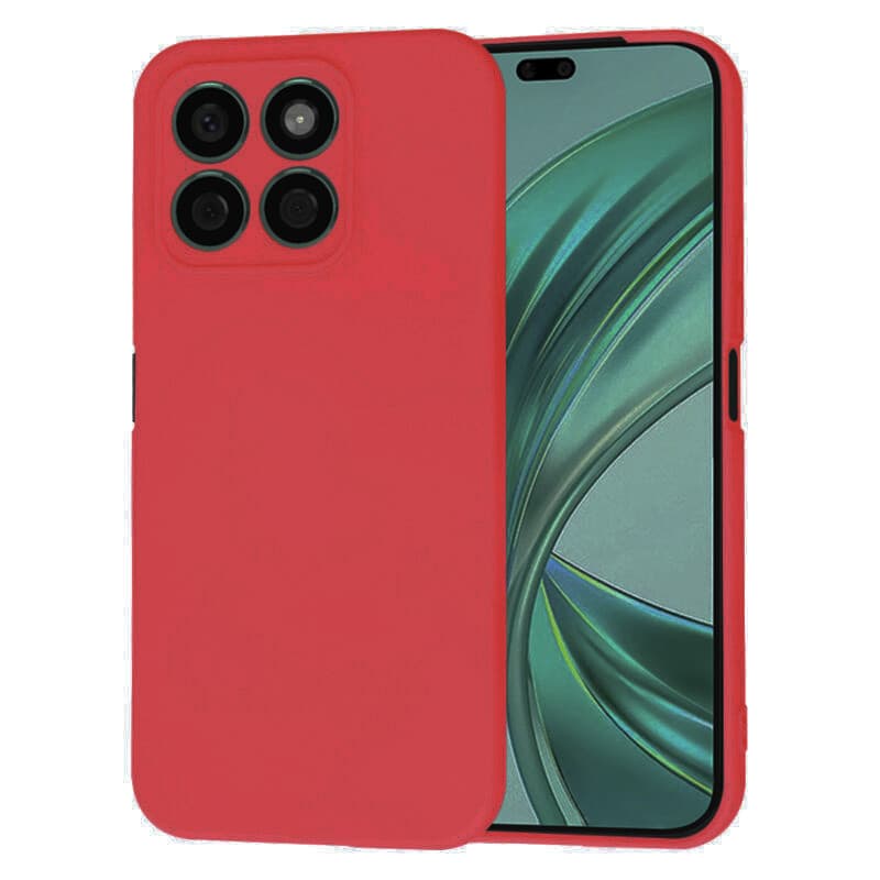 Husa protectie Honor X8b, Luxury Silicone, catifea in interior, protectie camere, rosie 1