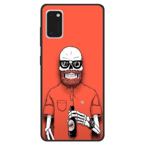 Husa de protectie pentru Samsung Galaxy A41, hibrid TPU + PC, model Hipster Man 2 1