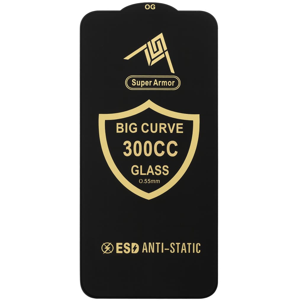 Folie de sticla Samsung Galaxy A03s, Big Curve 300CC, 0.55 mm, margini curbate, negre 1