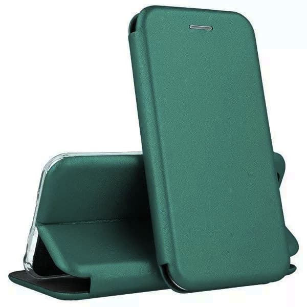 Husa protectie Xiaomi Redmi 14c, Prestige Book, inchidere magnetica, verde 1