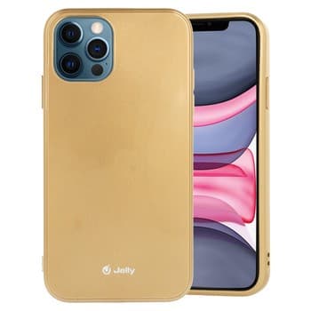 Husa de protectie Jelly All Day pentru Apple iPhone 12 Mini, silicon jelly auriu 1