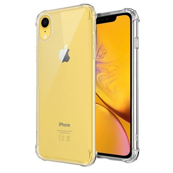 Husa Apple iPhone XR TPU transparent, intarituri in colturi, grosime 1,5 mm 1