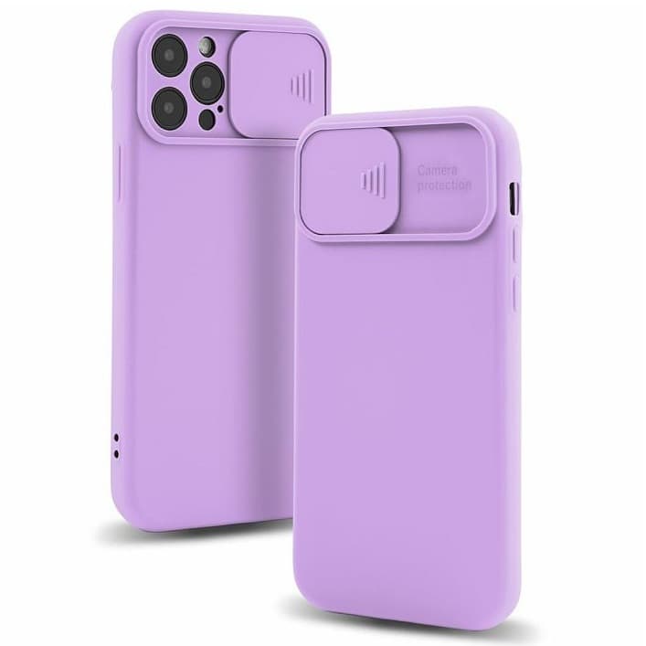 Husa Samsung Galaxy A03s/A02s, Slide TPU, silicon moale, flexibil, mov lila 1
