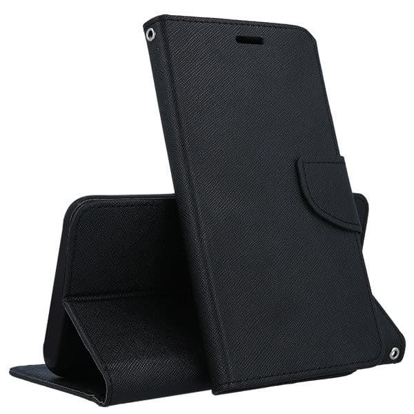Husa protectie Samsung Galaxy S22+ (S22 Plus), Fancy Case, tip carte, inchidere magnetica, neagra 1
