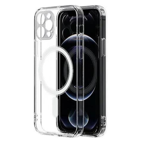 Husa de protectie Apple iPhone 12 Pro Max, compatibila MagSafe, protectie camere, transparenta 1