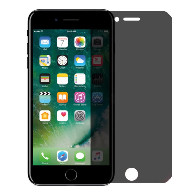 Folie de sticla Apple iPhone 7/8/SE2, Full Glue Privacy, margini negre 1