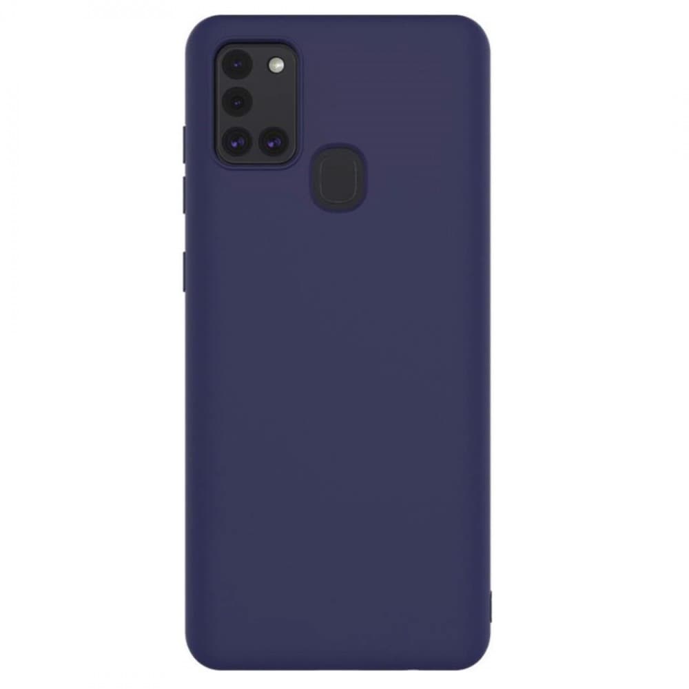 Husa Samsung Galaxy A42 5G Matt TPU, silicon moale, albastru inchis 1
