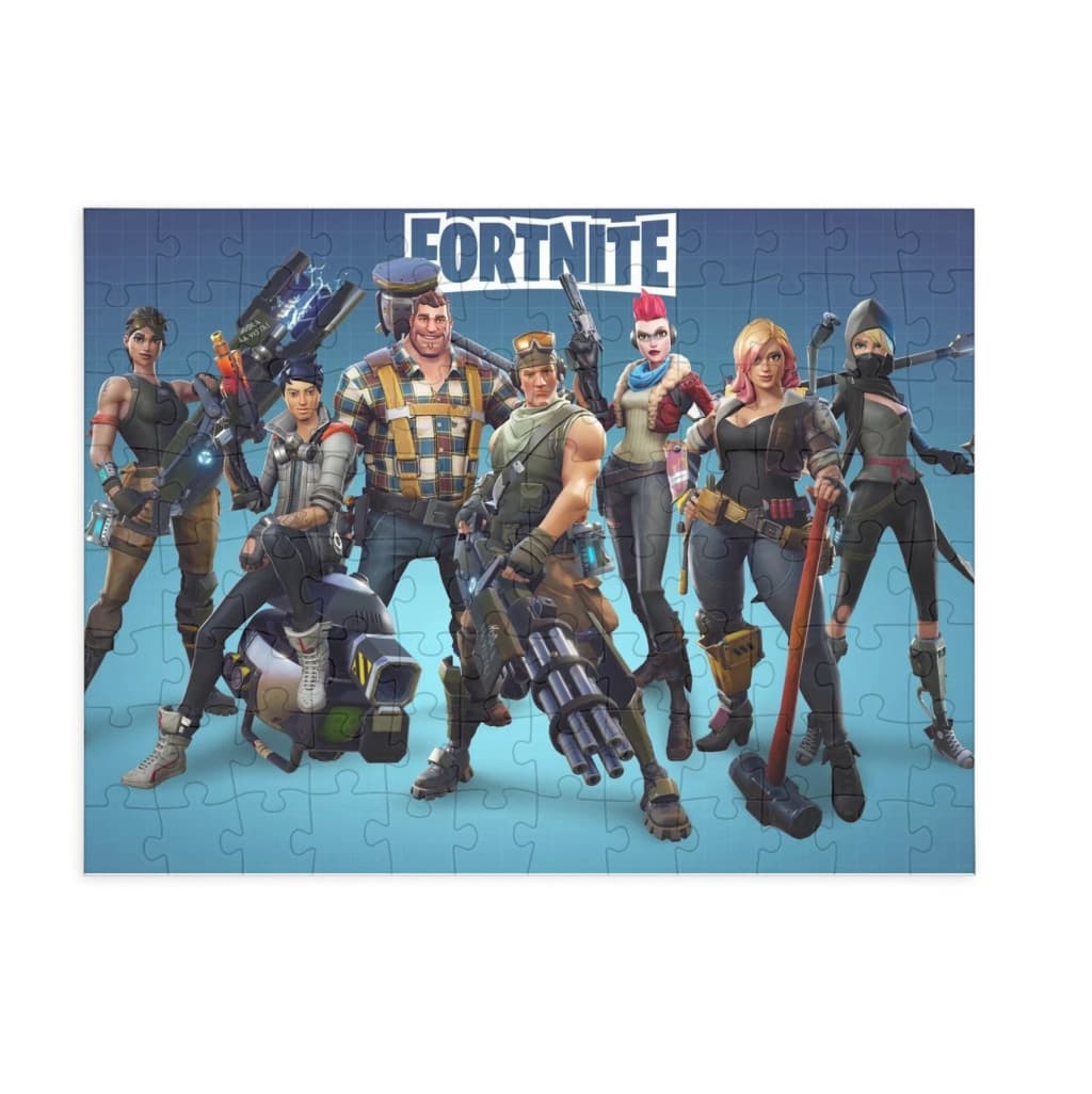 Puzzle 80 piese, 20 x 15 cm, personaje Fortnite, model 3 1