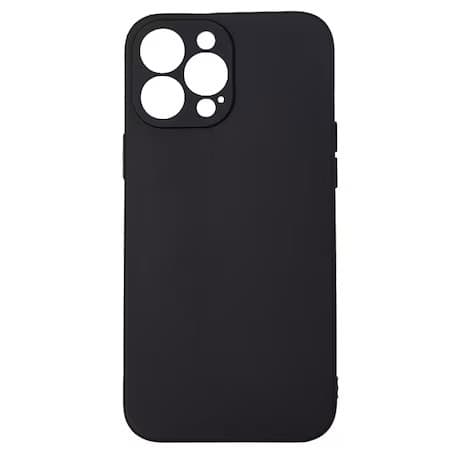 Husa Apple iPhone 15 Pro , Luxury Silicone, catifea in interior, protectie camere, neagra 1