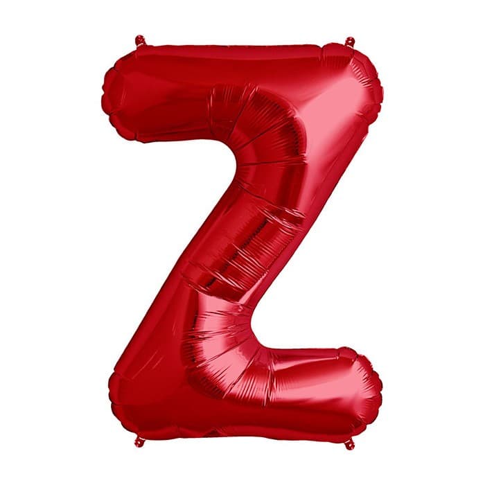 Balon din folie metalizata, 35 cm, rosu, litera Z 1