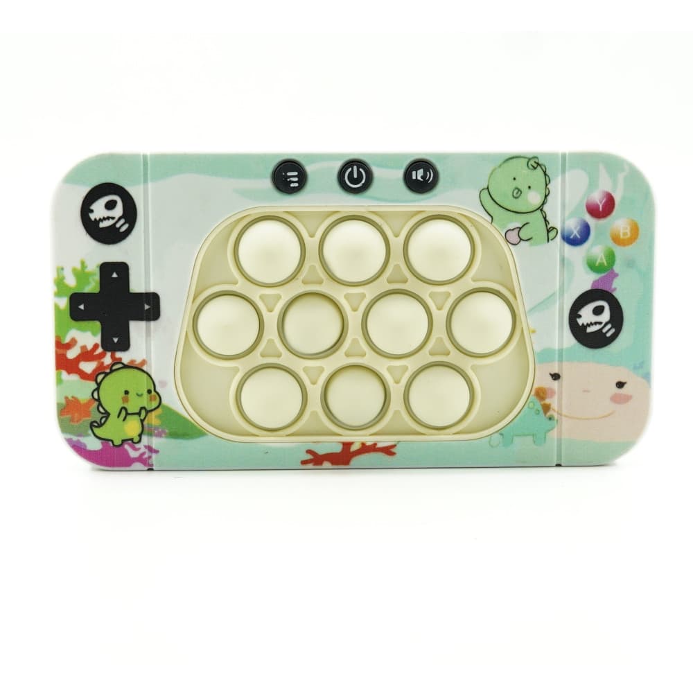Jucarie interactiva Speed Push, joc de viteza apasare taste tip Pop-It, sunete si lumini, model dinozaur 1