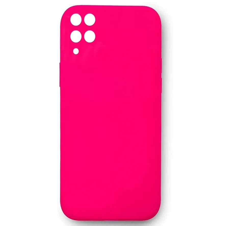 Husa Samsung Galaxy A12 Luxury Silicone, catifea in interior, roz fucsia 1