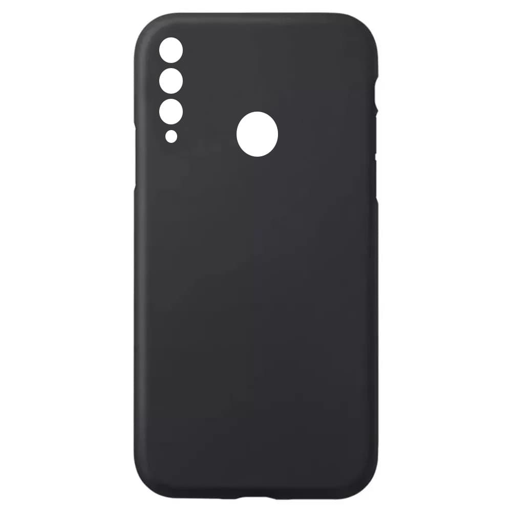 Husa Huawei P30 Lite Luxury Silicone, catifea in interior, protectie camere, negru 1