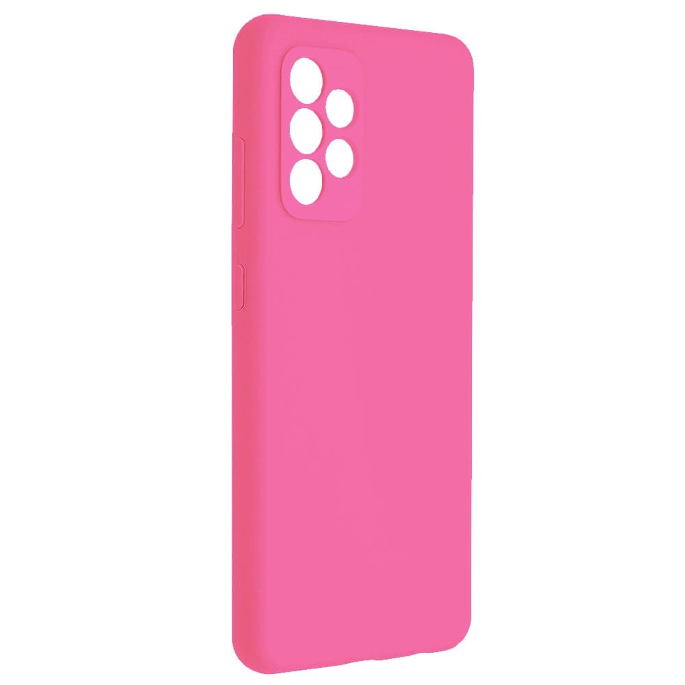 Husa Samsung Galaxy A13 4G Luxury Silicone, catifea in interior, protectie camere, roz ciclam 1