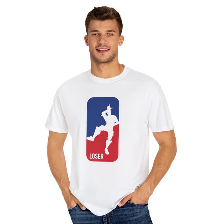 Tricou personalizat alb, copii/adulti, design Loser, modal, diverse marimi 1