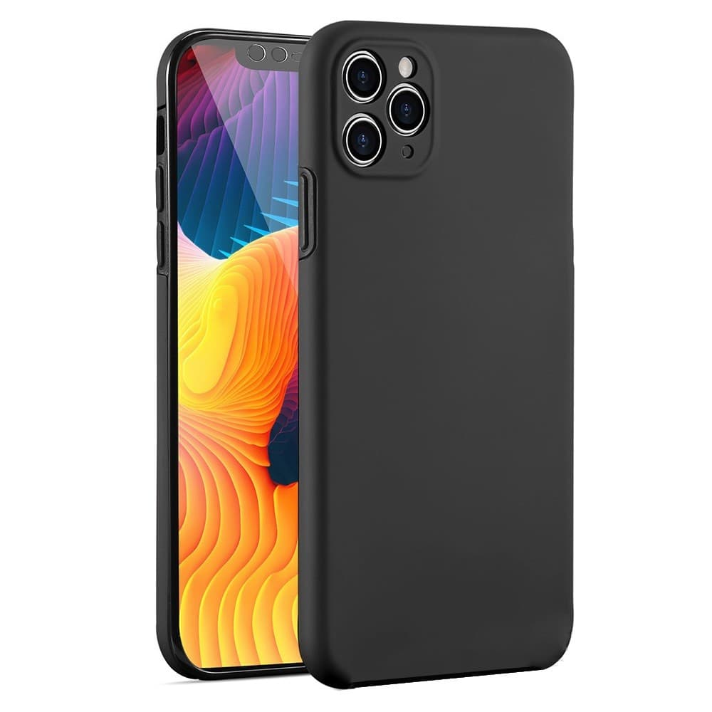 Husa protectie Samsung Galaxy A11 (fata + spate) Fully PC & PET 360°, neagra 1