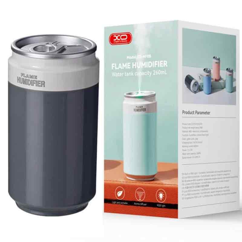 Umidificator casa/auto XO HF08, aspect doza suc, 260 ml, gri 1