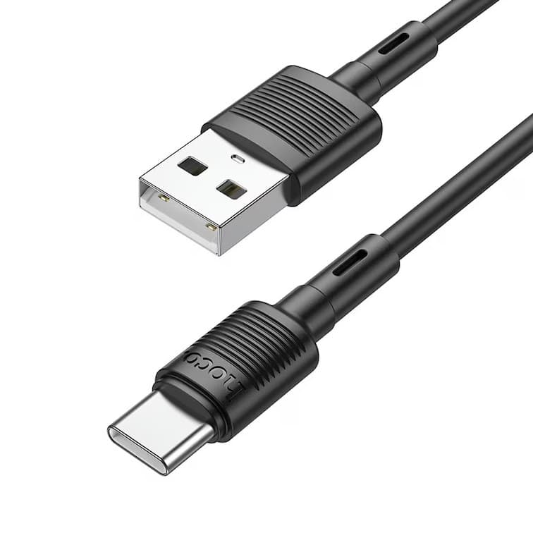 Cablu date si Incarcare Hoco X83, USB to Type-C (USB-C), 1 metru, 60W/3A, negru 1