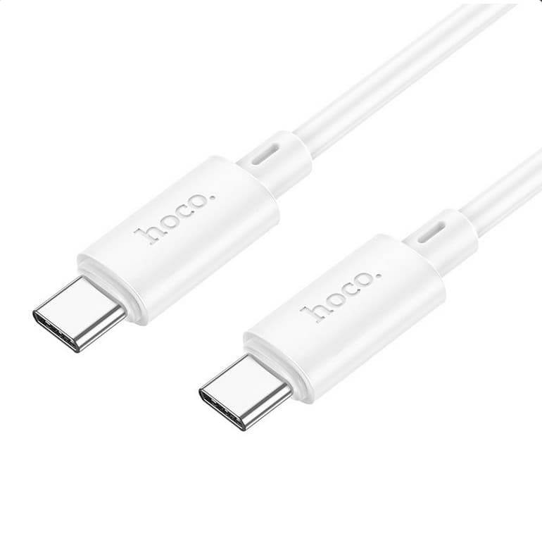 Cablu de date si incarcare Hoco X88, Type-C to Type-C, PD 60W, 3A, 1 metru, incarcare rapida, alb 1
