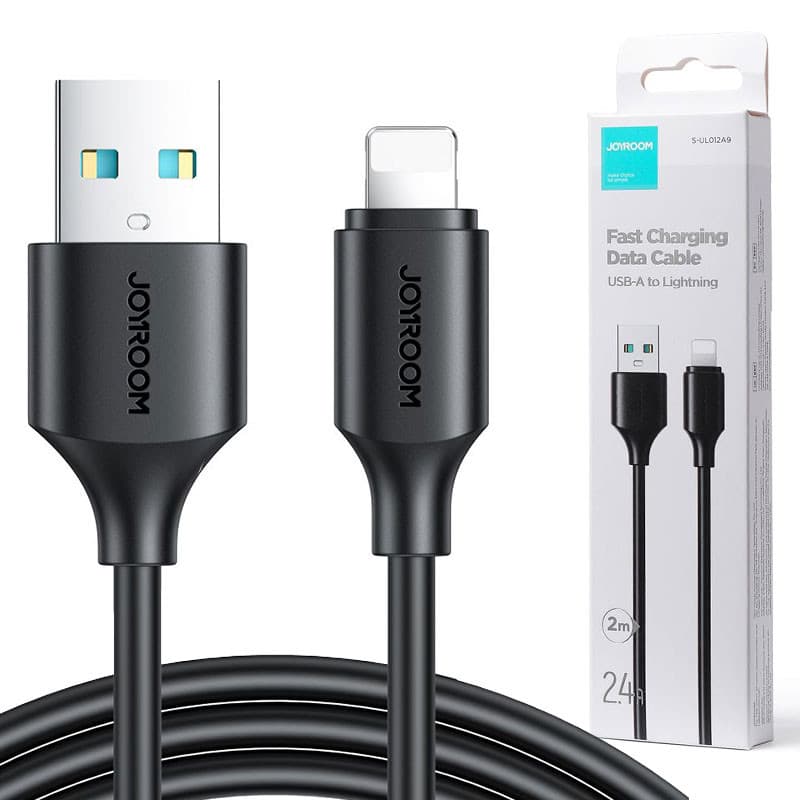 Cablu de date si incarcare Lightning (iPhone) Joyroom S-UL012A9, 2 metri, 2.4A, negru 1
