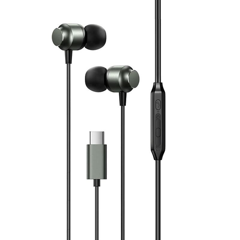 Casti audio Type-C Joyroom JR-EC06, In Ear, 1.2 m, Mic & Volume Key, HiFI, gri 1