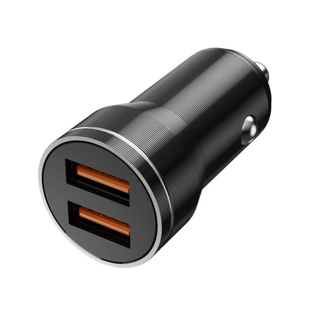 Incarcator auto Jellico F2S, dual port USB, 18W, 3.1A, negru 1