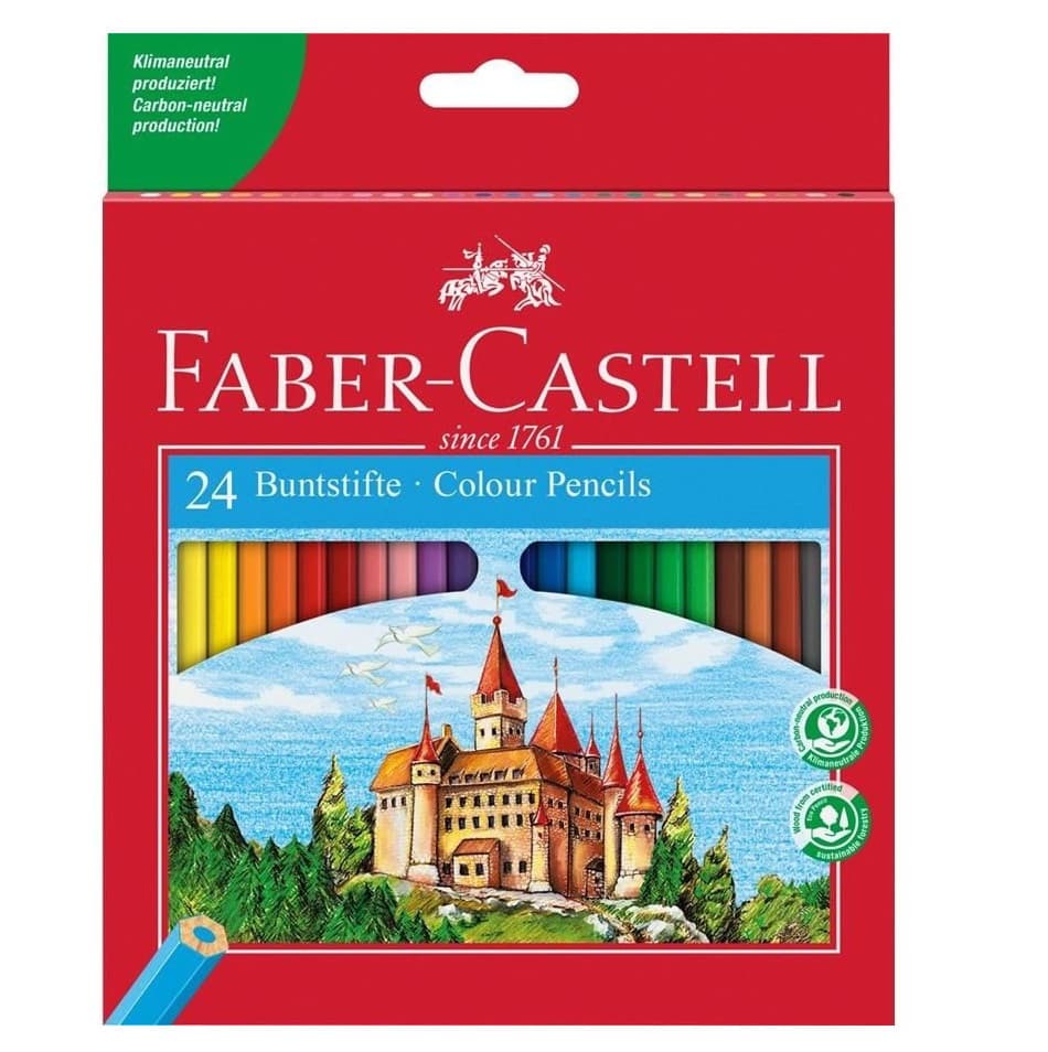 Set creioane colorate Faber Castell, 24 culori 1