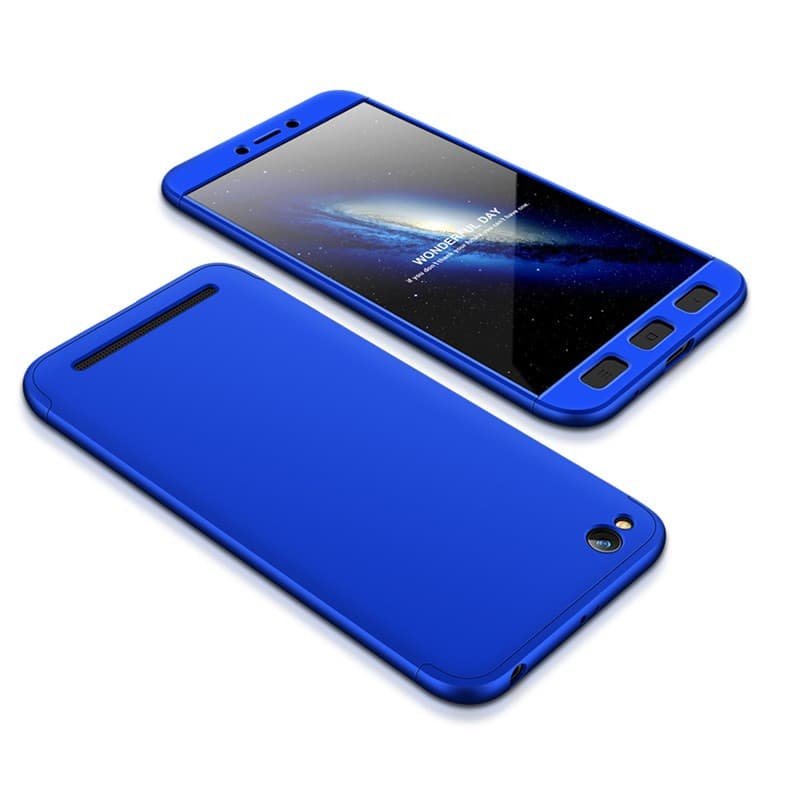 Husa Full cover GKK (fata + spate) pentru Xiaomi Redmi Mi8 SE, albastra 1