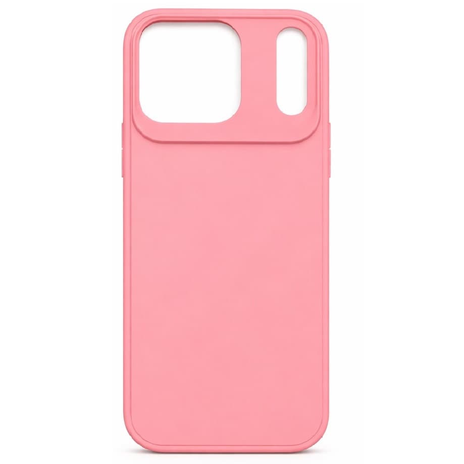 Husa protectie Apple iPhone 17 Pro, Matt TPU My Choice, silicon moale, roz pal 1