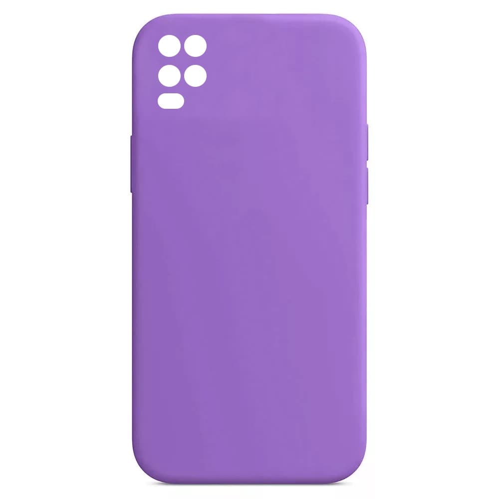 Husa Oppo A54 4G Luxury Silicone, catifea in interior, protectie camere, mov 1
