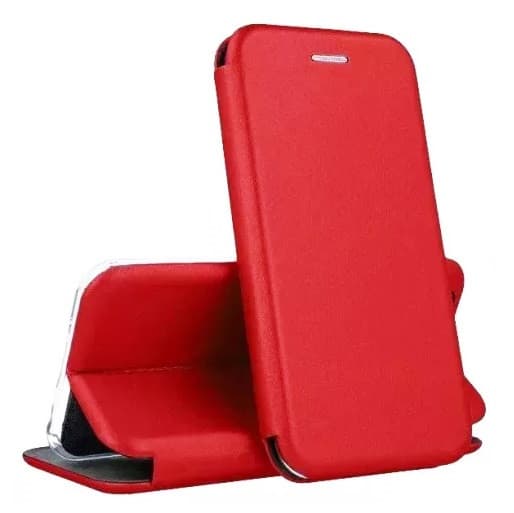 Husa protectie Motorola Moto G22, Prestige Book, inchidere magnetica, rosie 1