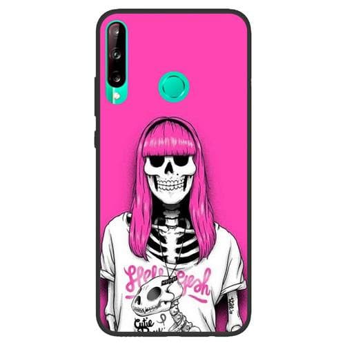 Husa de protectie pentru Huawei Y6P, hibrid TPU + PC, model Hipster Woman 1