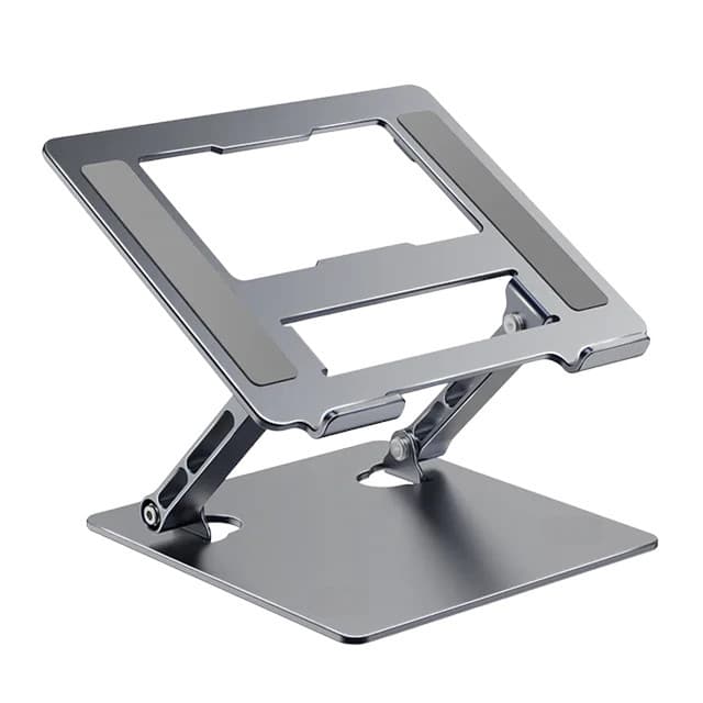 Suport de birou din aluminiu pentru laptop 9,6 - 17" inch sau tableta, pliabil, reglabil, gri inchis 1