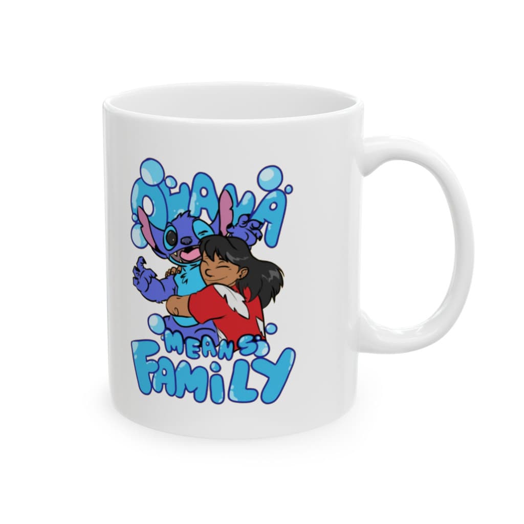 Cana ceramica personalizata, design Family, 330 ml, alba 1